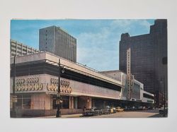 Äldre vykort GREYHOUND BUS TERMINAL