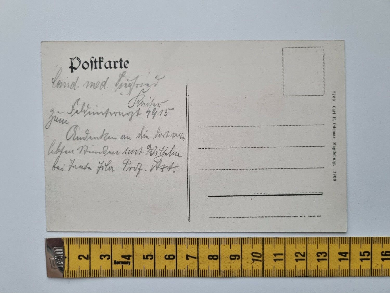Vykort Grimma 1. S. Fürstenschule