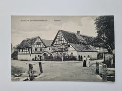 Äldre vykort Gruss aus DEUTSCHBASELITZ Gasthof