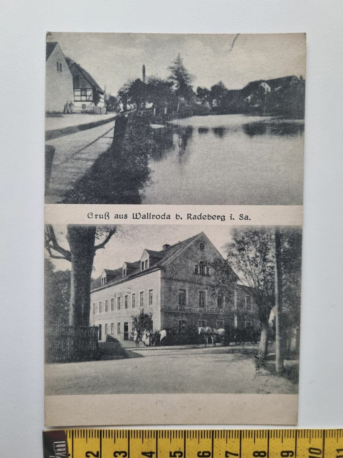 Äldre vykort Gruß aus Wallroda 6. Radeberg i. Sa.