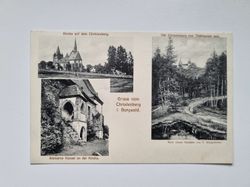 Äldre vykort Gruss vom Christenberg i Burgwald.