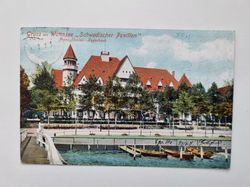 Äldre vykort Gruss aus Wannsee, Schwedischer Pavillon