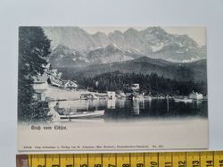 Äldre vykort Gruß vom Eibsee