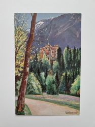 Äldre vykort Hans Klatt, pinx. Schloß Hohenschwangau