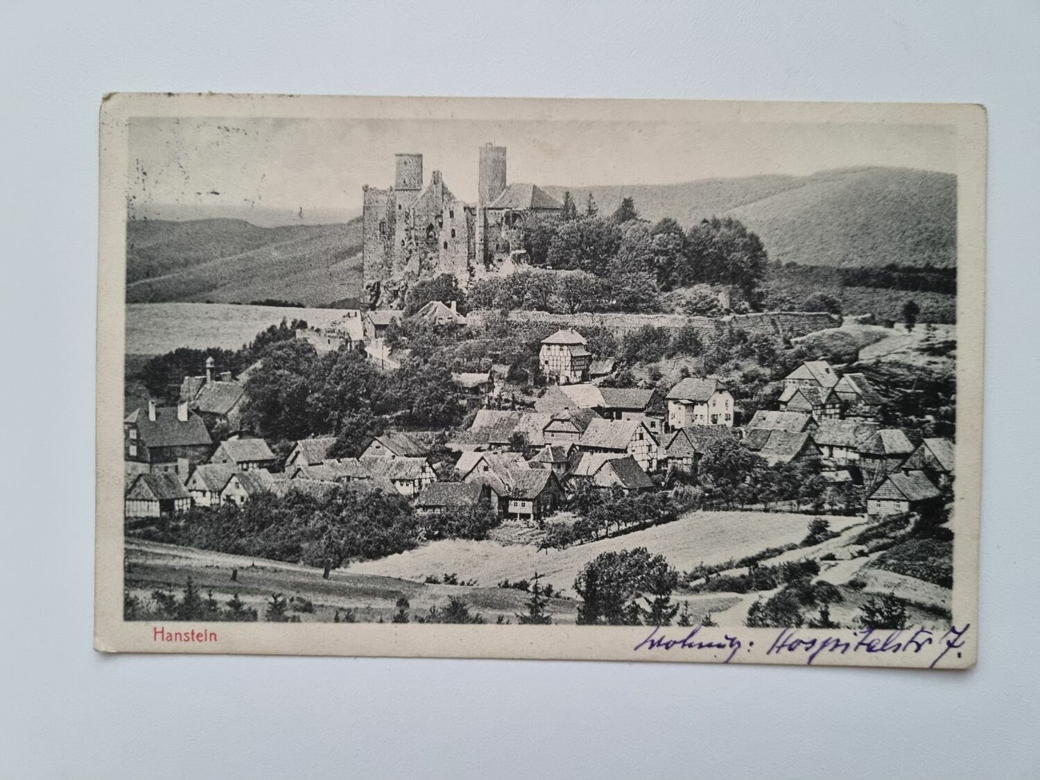 Äldre vykort Hanstein