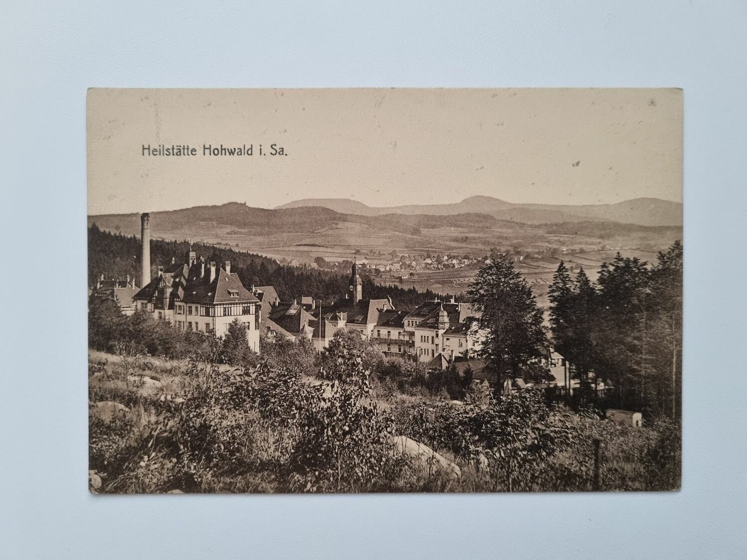 Äldre vykort Heilstätte Hohwald i. Sa.