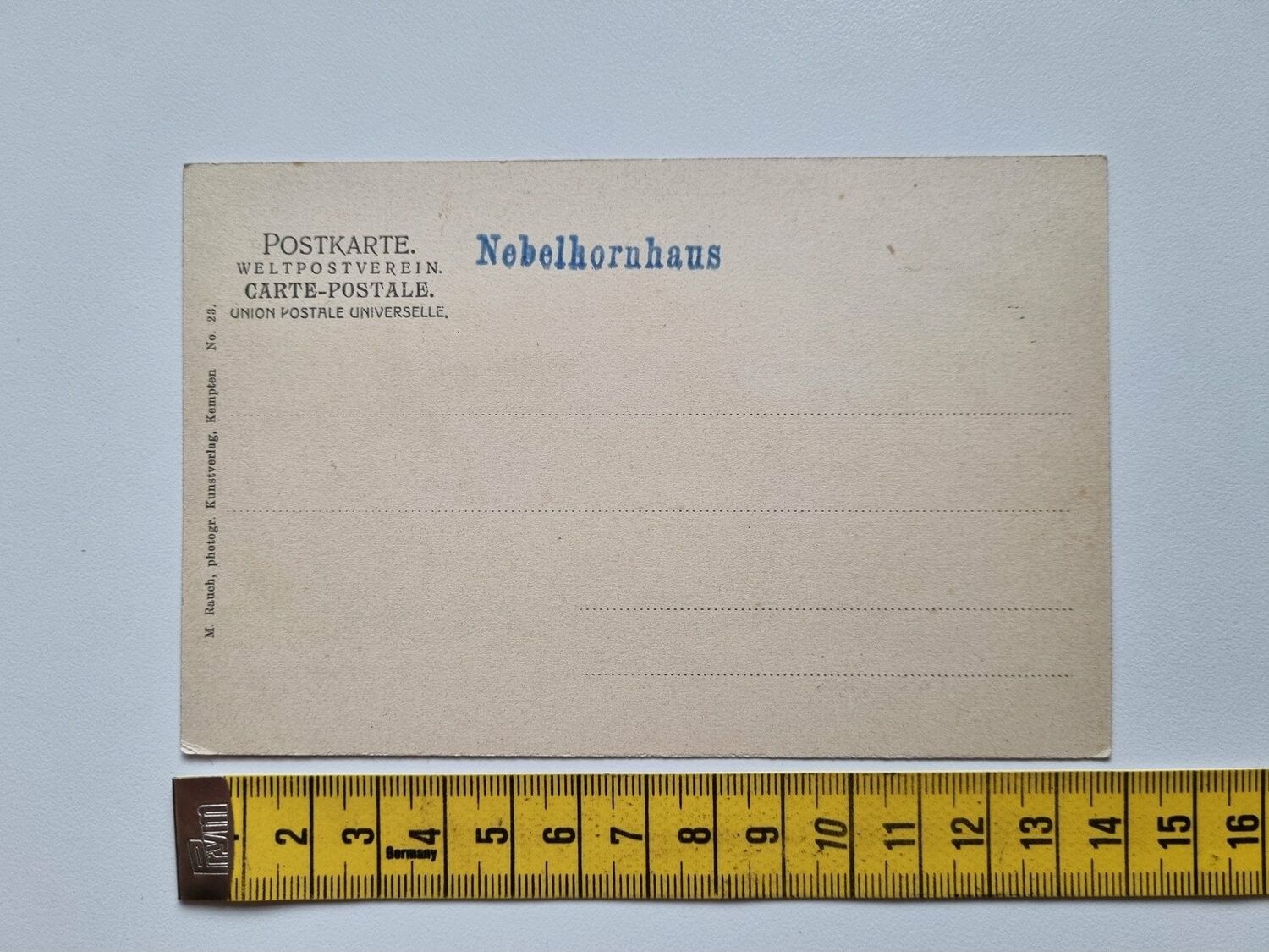 Äldre vykort Hochvogel v. Nebelhorn