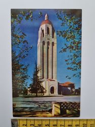 Äldre vykort HOOVER, TOWER, STANFORD UNIVERSITY