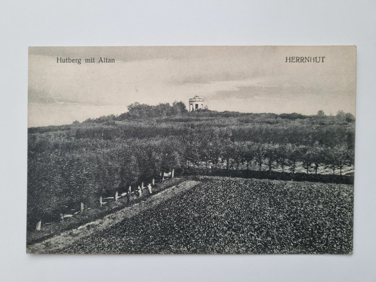Äldre vykort Hutberg mit Altan HERRNHUT