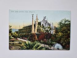 Äldre vykort Isola Bella-giardino, Lago Maggiore.