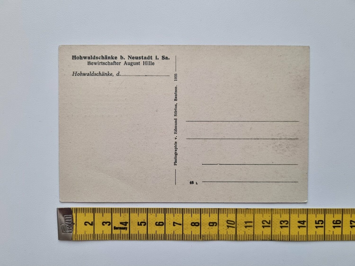 Äldre vykort IX. 25. L. Waldau, Dresden
