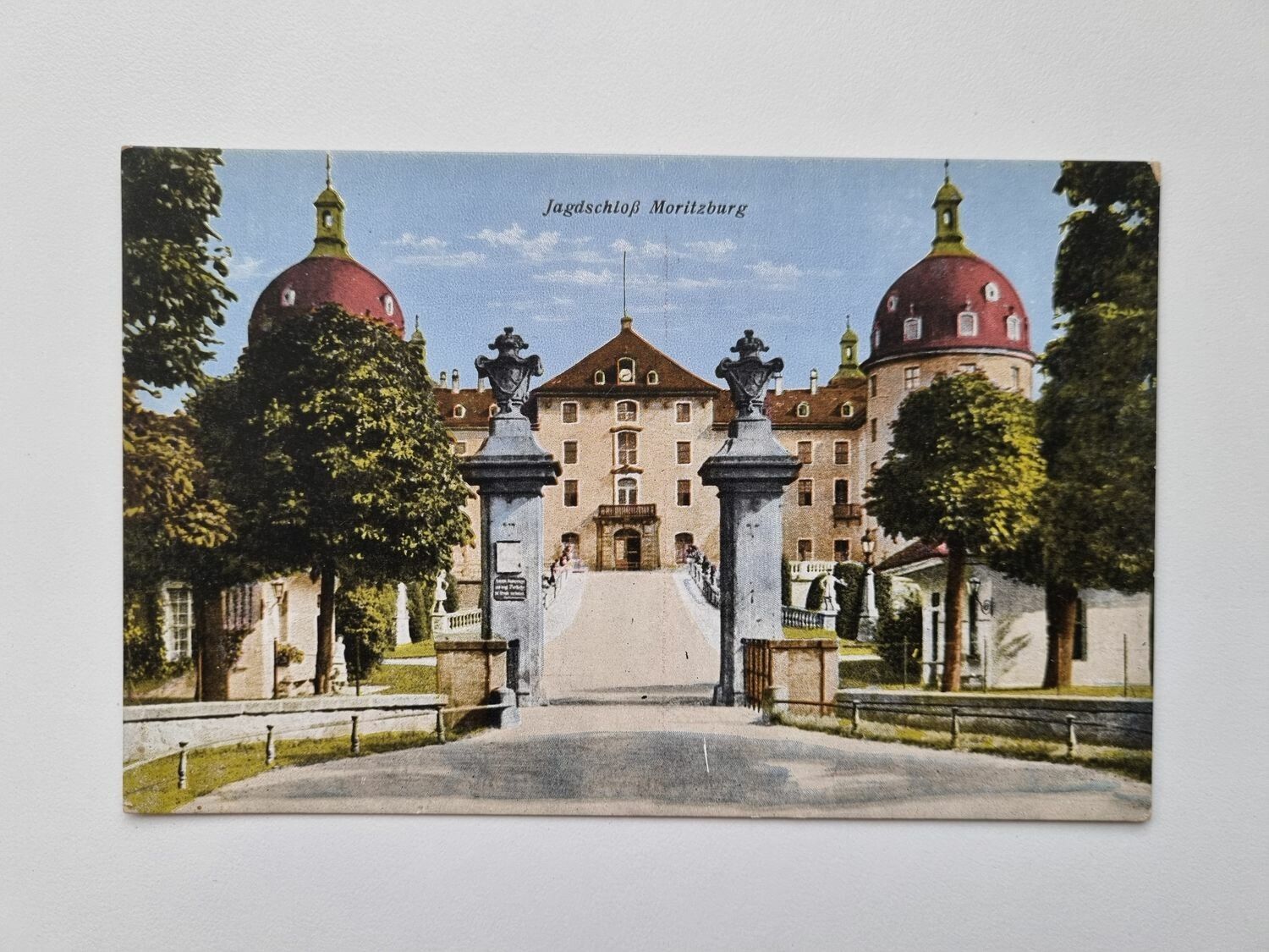 Äldre vykort Jagdschloß Moritzburg