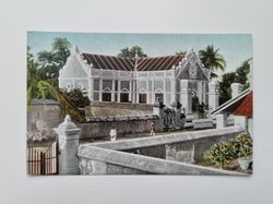 Äldre vykort Jerusalemskirche in Trankebar, Ostindien.