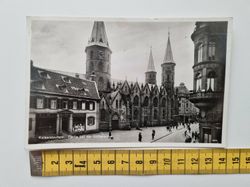 Äldre vykort Kaiserslautern Partie bei der Stiftskirche