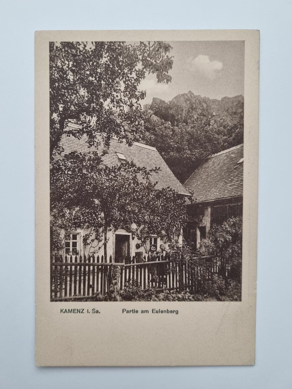 Äldre vykort KAMENZ I. Sa. Partie am Eulenberg