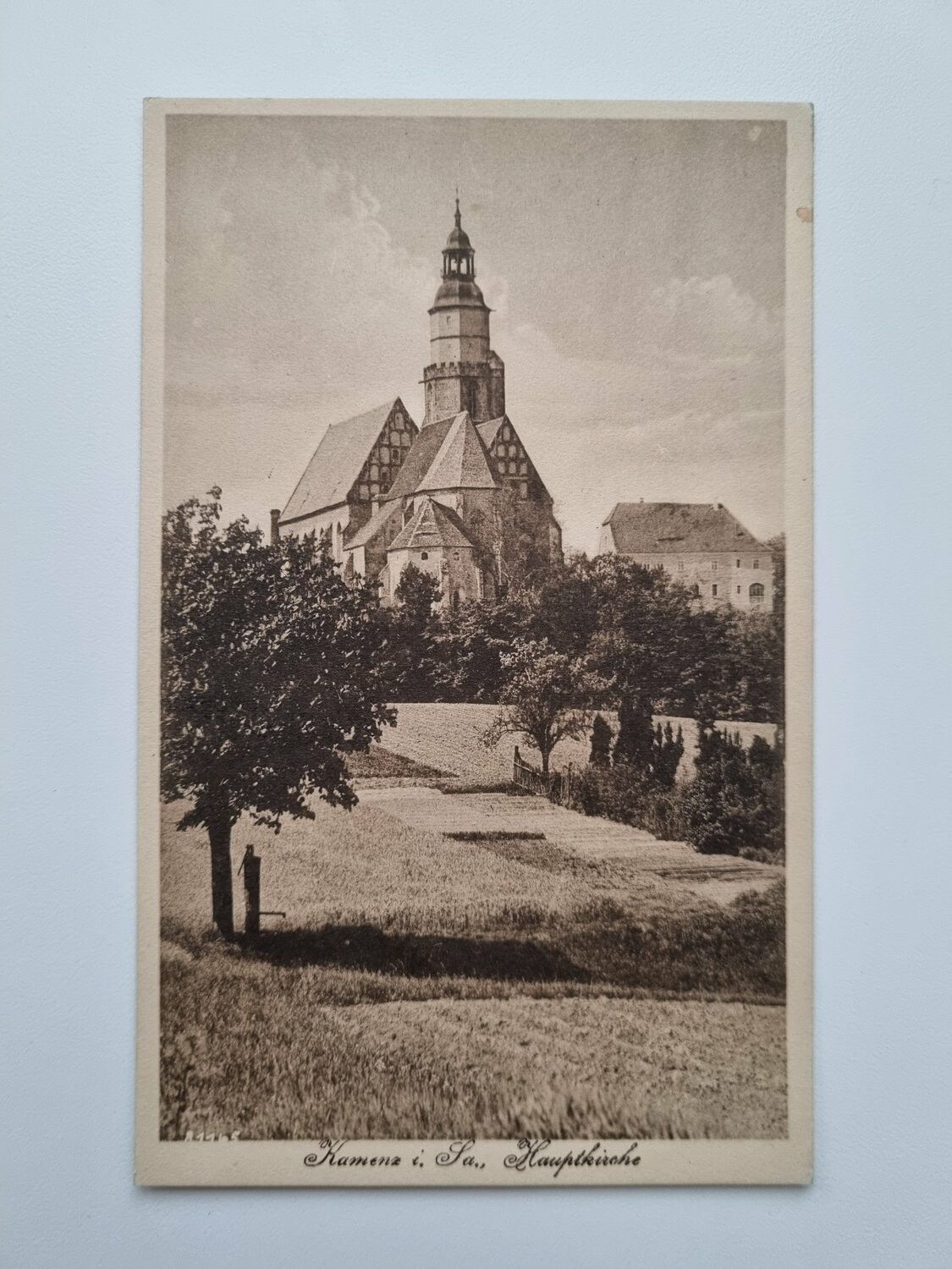 Äldre vykort Kamenz i. Sa., Hauptkirche