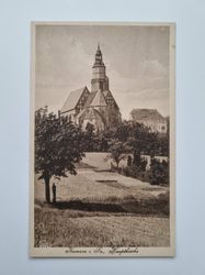 Äldre vykort Kamenz i. Sa., Hauptkirche