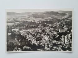 Äldre vykort Kamenz i/Sa-Fliegeraufnahme