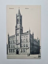 Äldre vykort Kamenz Rathaus