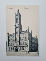 Äldre vykort Kamenz Rathaus