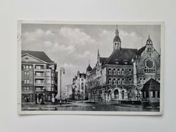 Äldre vykort Kattowitz. Gymnasium