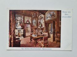 Äldre vykort Kgl. Schloss Neuschwanstein: Speisezimmer