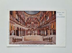 Äldre vykort Kgl. Schloss Neuschwanstein: Thronsaal
