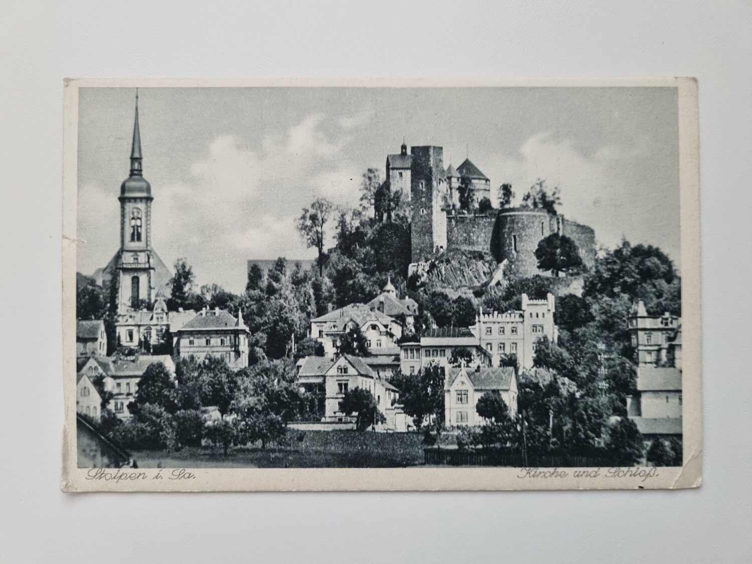 Äldre vykort Kirche und Schloss