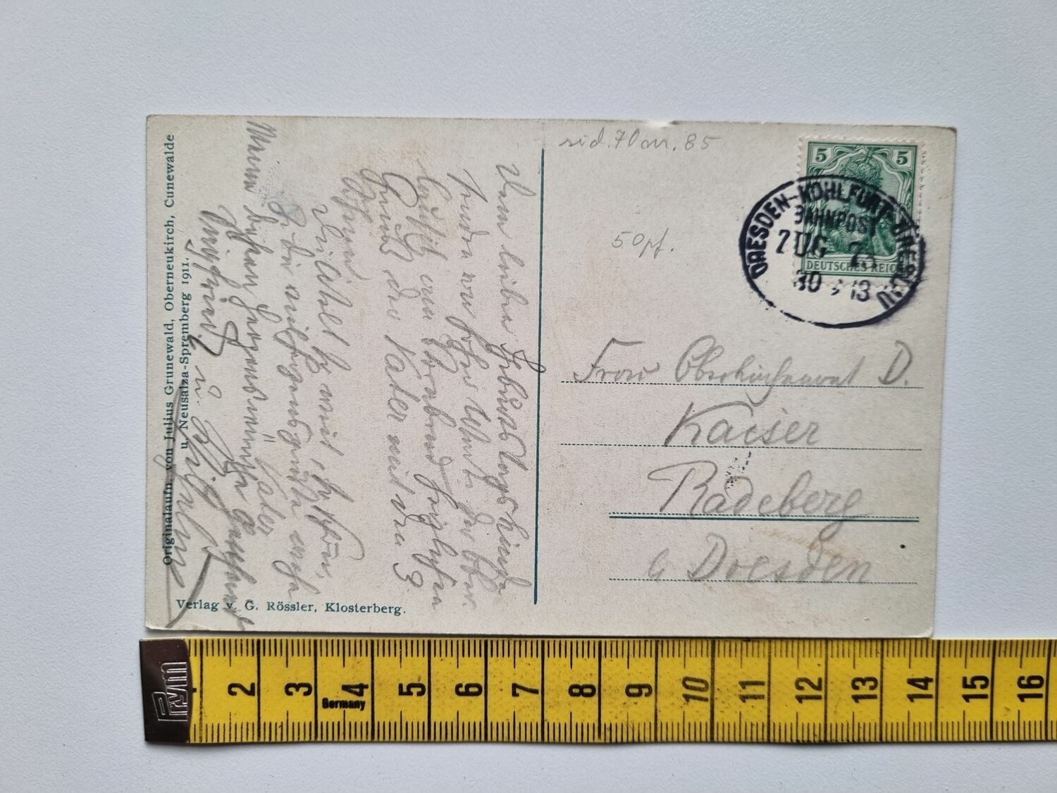 Äldre vykort Klosterberg Demitz-Thumitz.