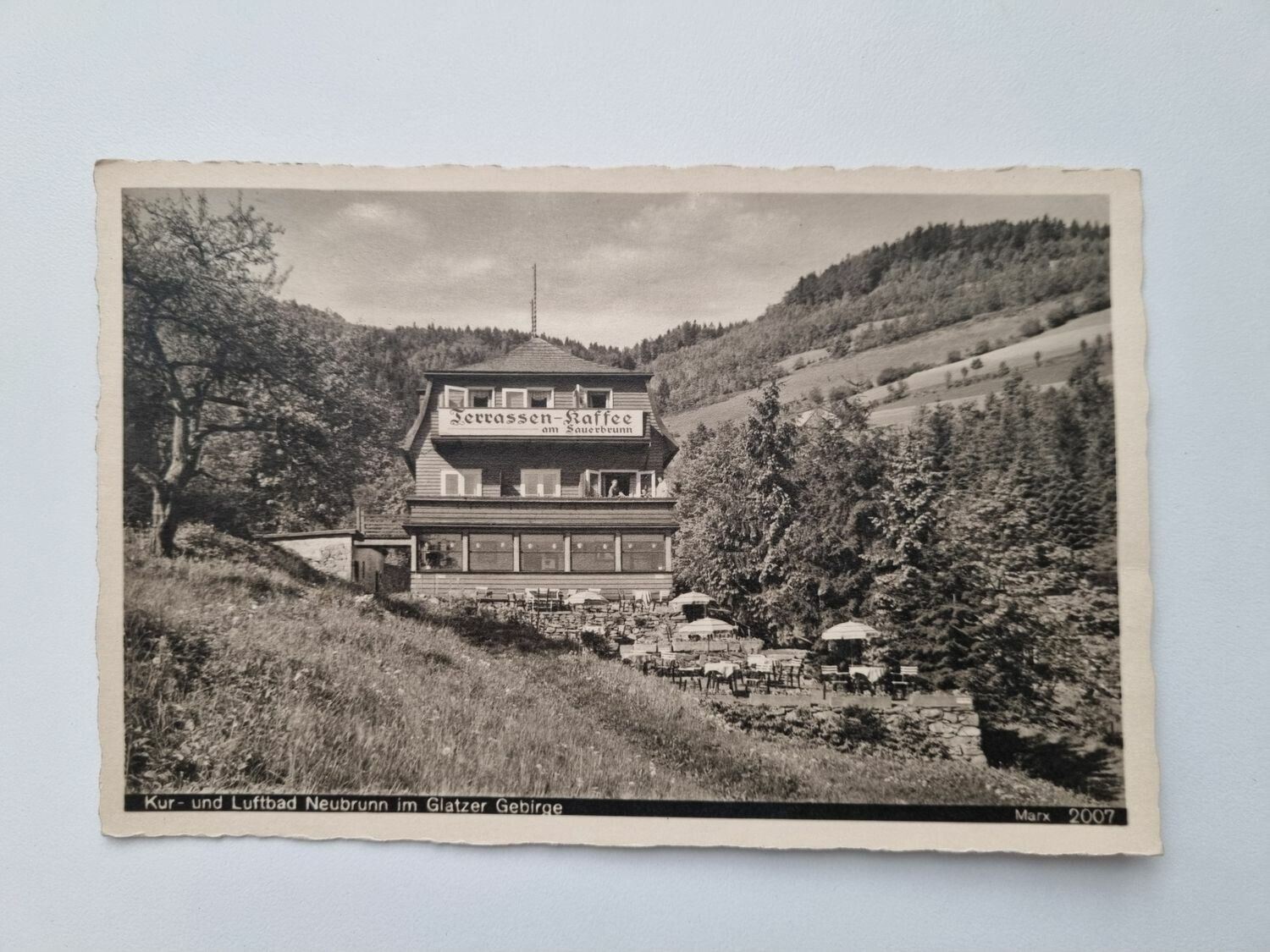 Äldre vykort Kur- und Luftbad Neubrunn im Glatzer Gebirge