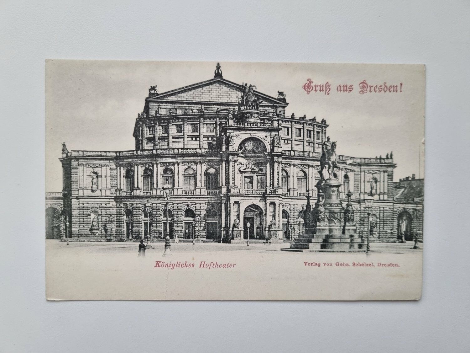 Äldre vykort Königliches Hoftheater Dresden