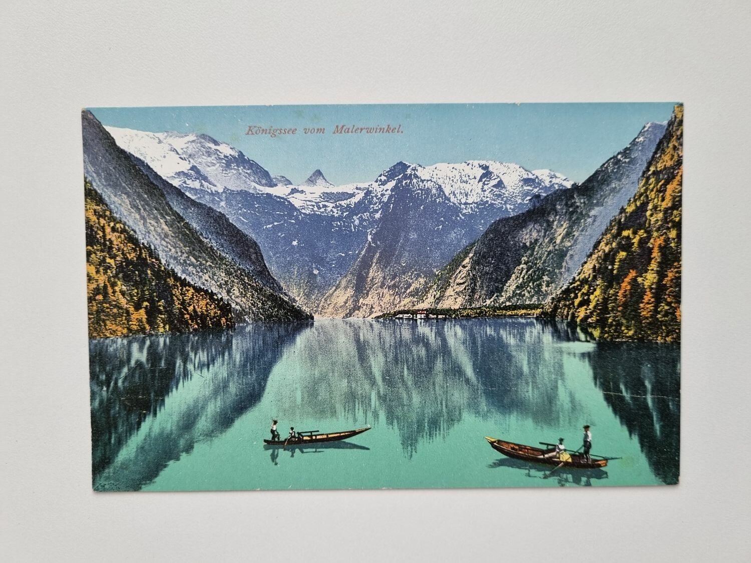 Äldre vykort Königssee vom Malerwinkel.