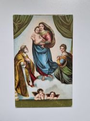 Äldre vykort La Madone Sistine