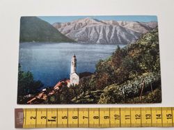 Äldre vykort Lago di Como Nesso chiesa di Borgo