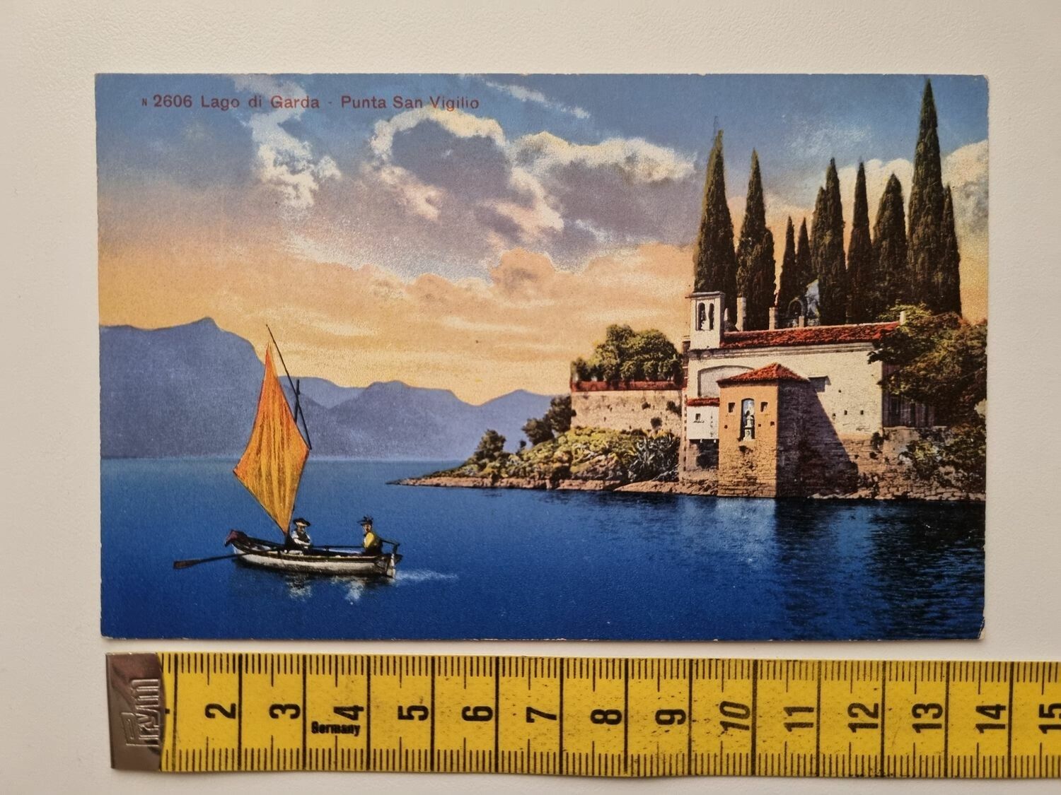 Äldre vykort Lago di Garda Punta San Vigilio