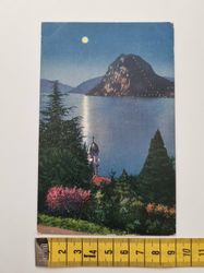Äldre vykort Lago di Lugano Notte di Luna