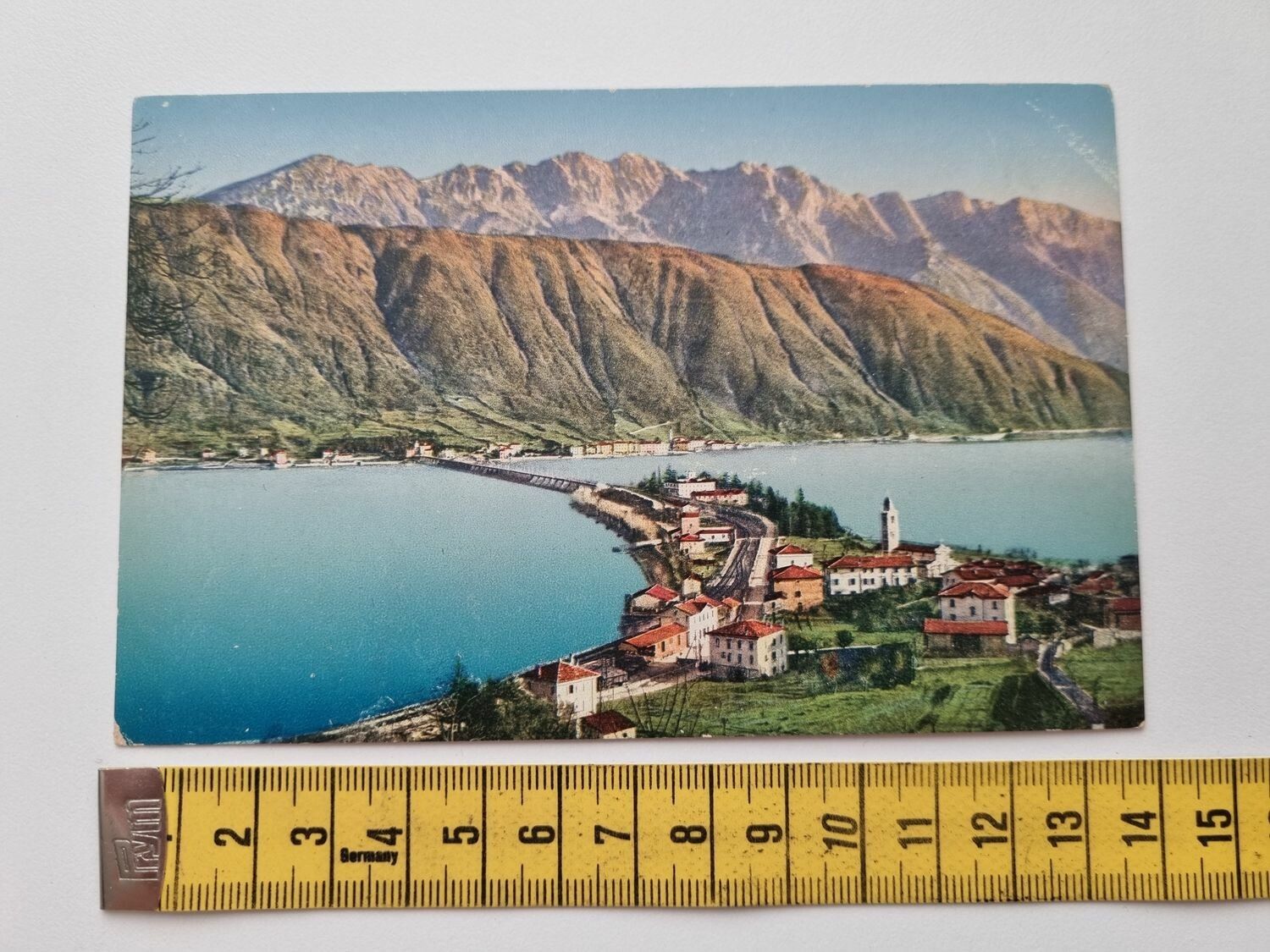 Äldre vykort Lago di Lugano. Melide