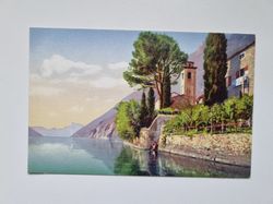 Äldre vykort Lago di Lugano. Oria del piccolo mondo antico