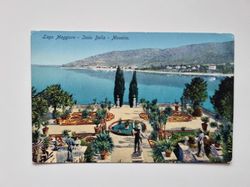 Äldre vykort Lago Maggiore Isola Bella Mosaico.