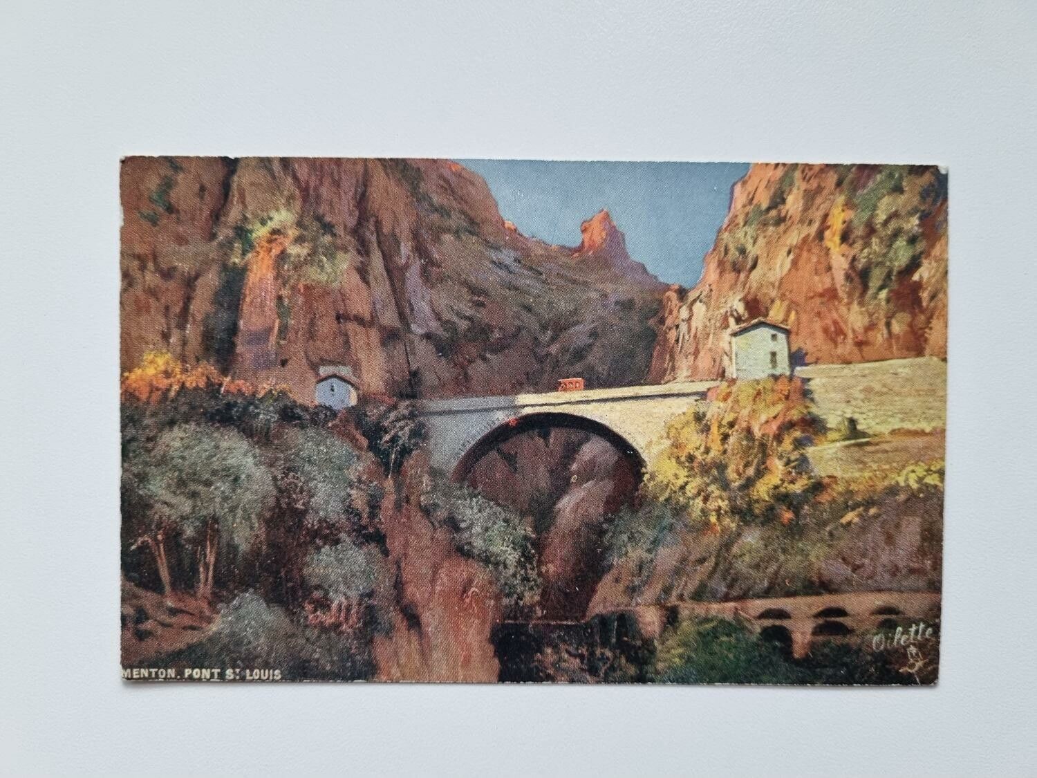 Äldre vykort LE PONT SAINT-LOUIS