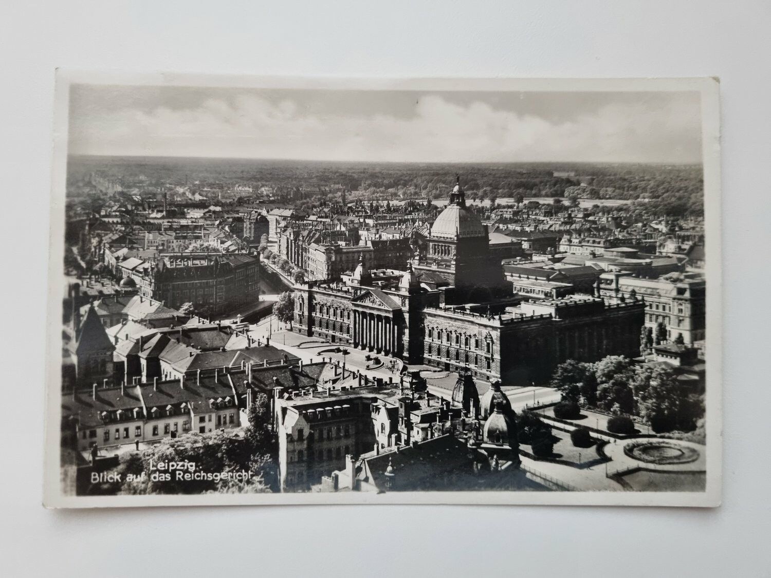 Äldre vykort Leipzig Blick auf das Reichsgerich