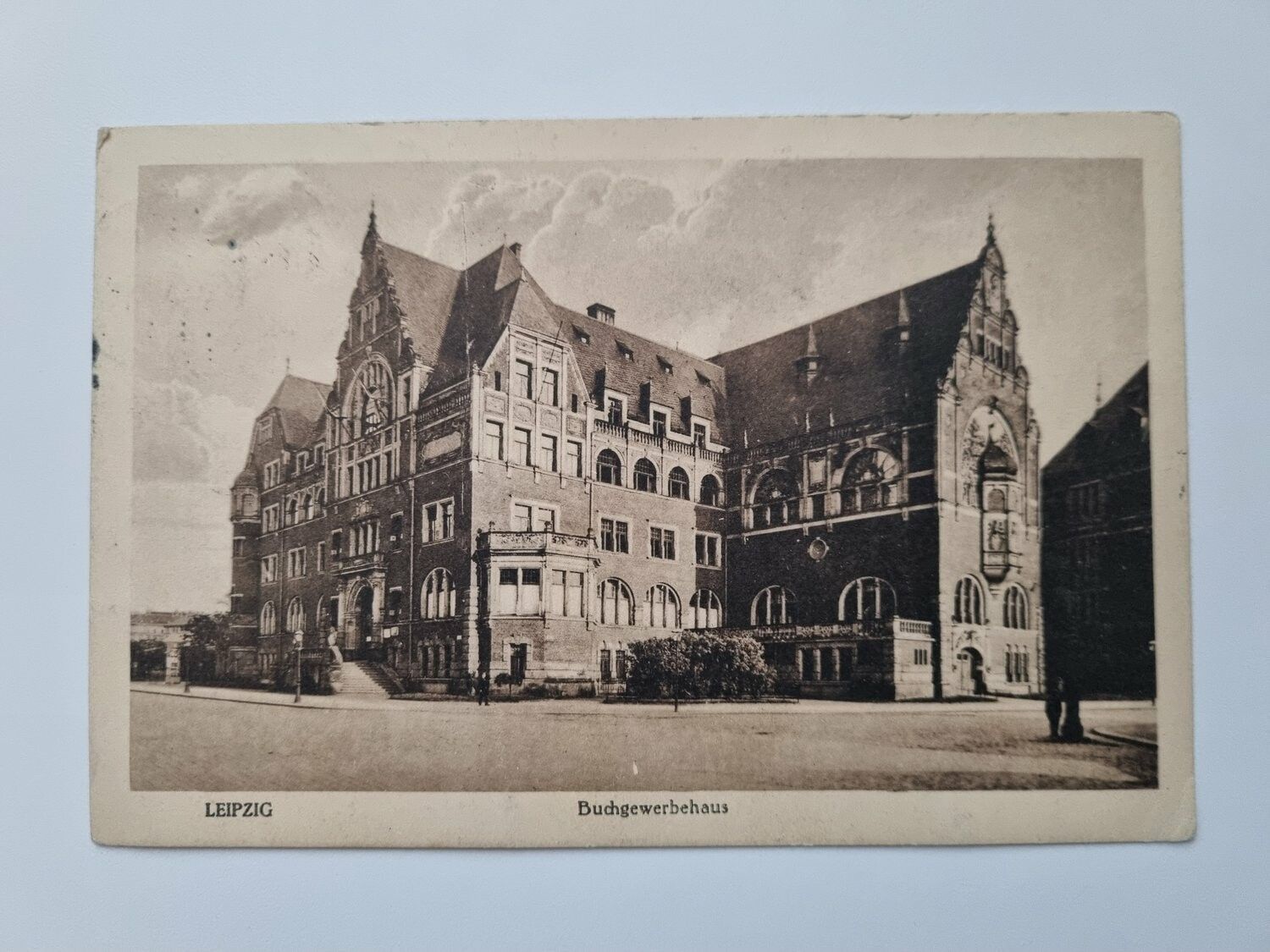 Äldre vykort LEIPZIG Buchgewerbehaus