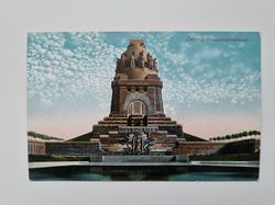 Äldre vykort Leipzig, Völkerschlachtdenkmal.