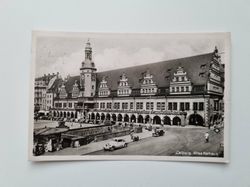 Äldre vykort Leipzig. Altes Rathaus