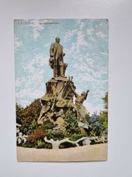 Äldre vykort LEIPZIG. Bismarckdenkmal