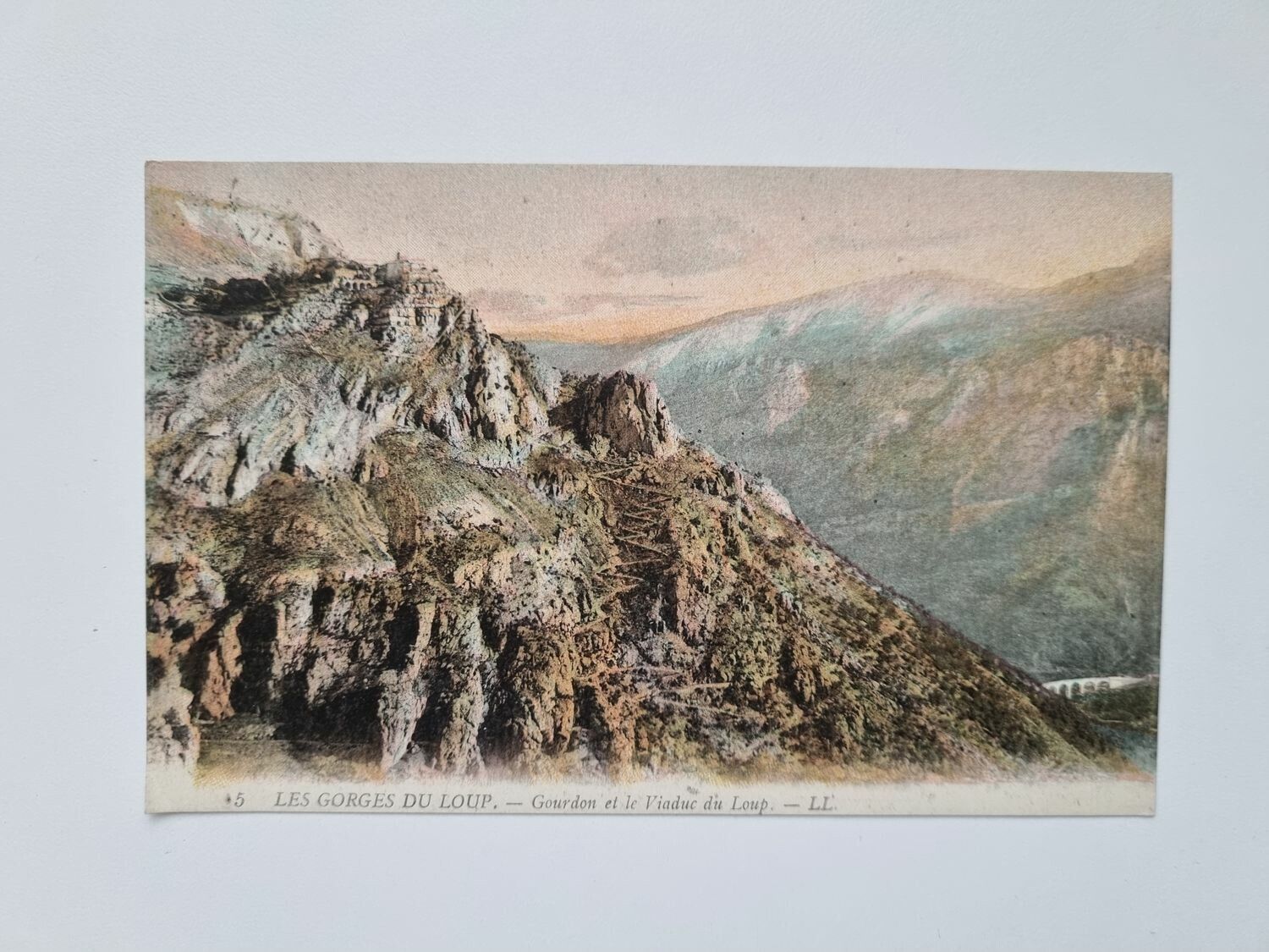 Äldre vykort LES GORGES DU LOUP