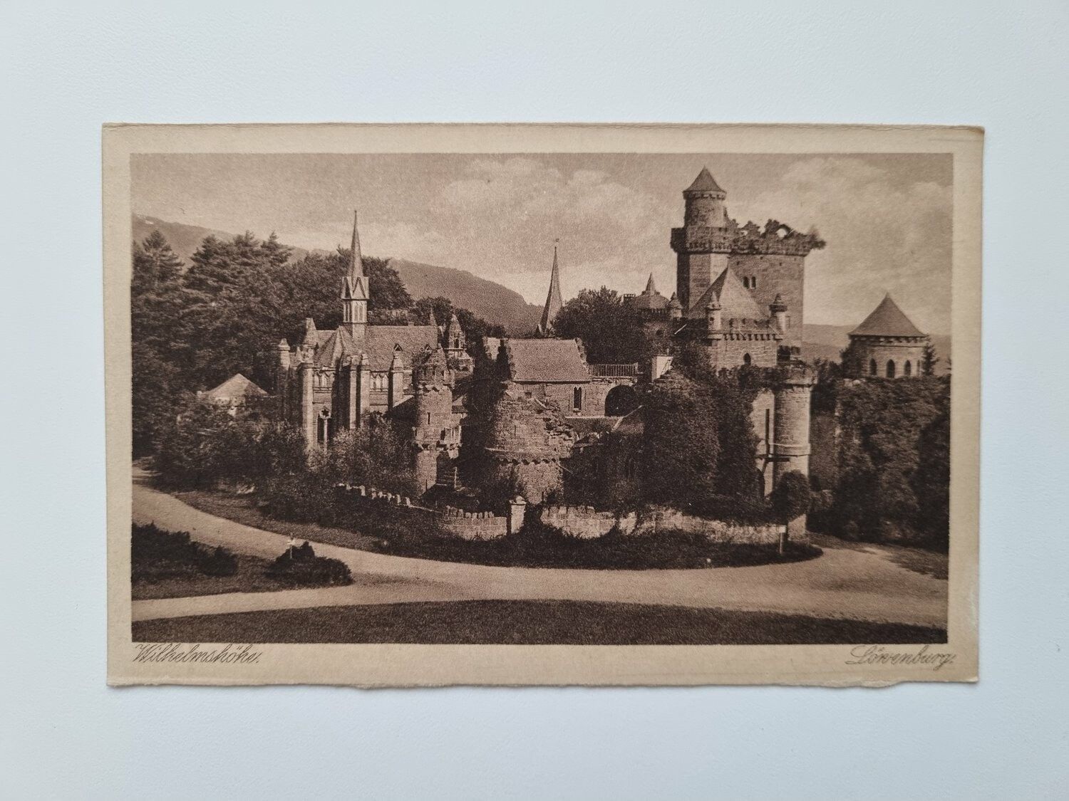 Äldre vykort Löwenburg Castle