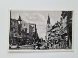 Äldre vykort Magdeburg Breiter Weg mit Katharinenkirche