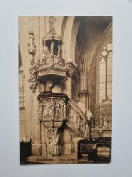 Äldre vykort Magdeburg Dom, Kanzel