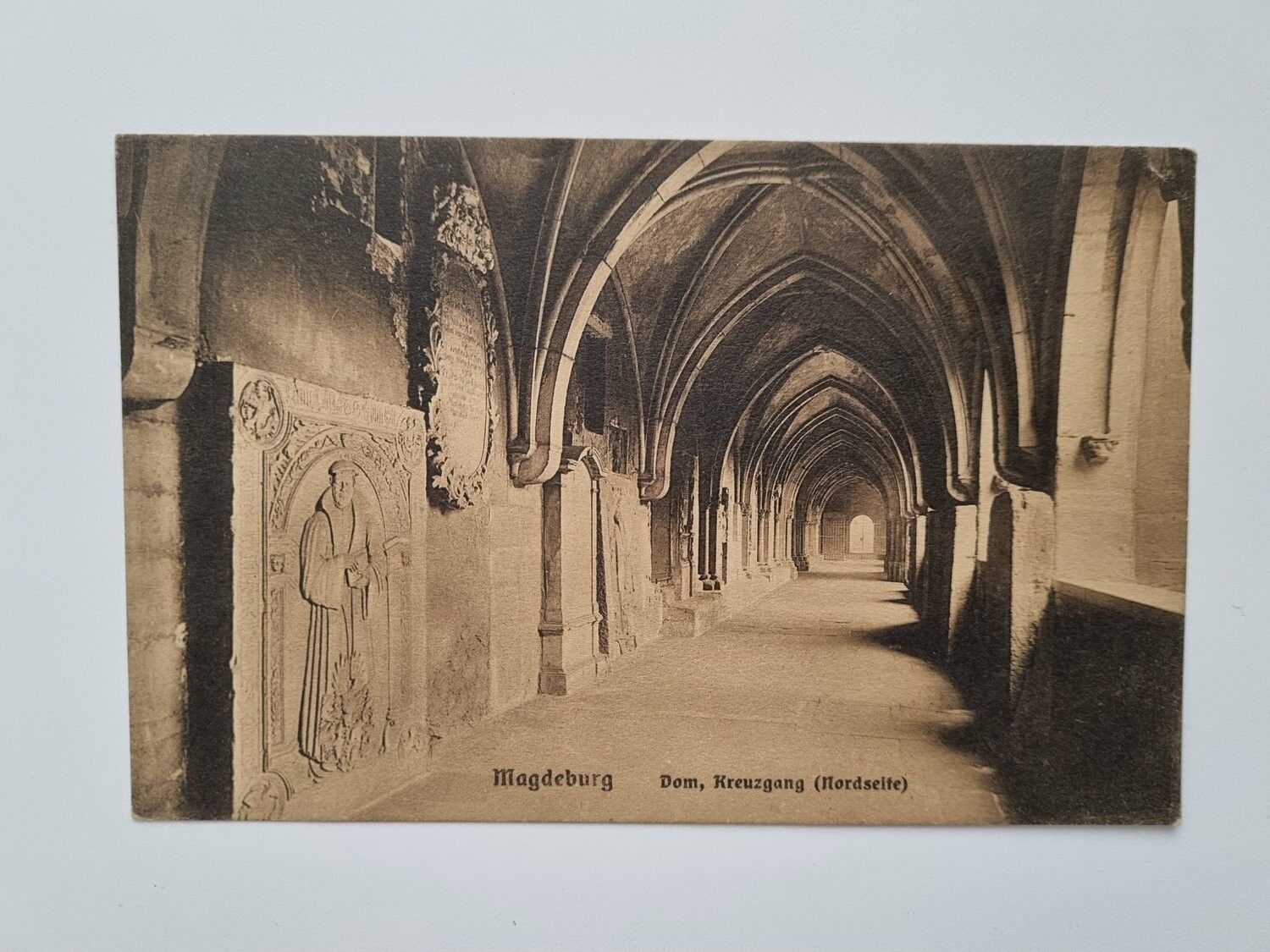 Äldre vykort Magdeburg Dom, Kreuzgang (nordseite)